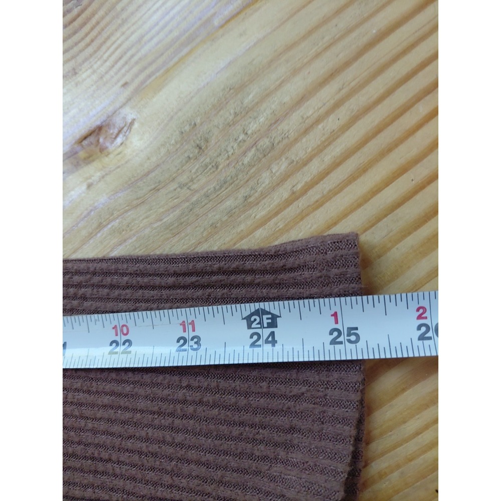 True Vintage Hollister y2k Babydoll Brown Cropped Ribbed Knit  Top‎ X L - Picture 6 of 8